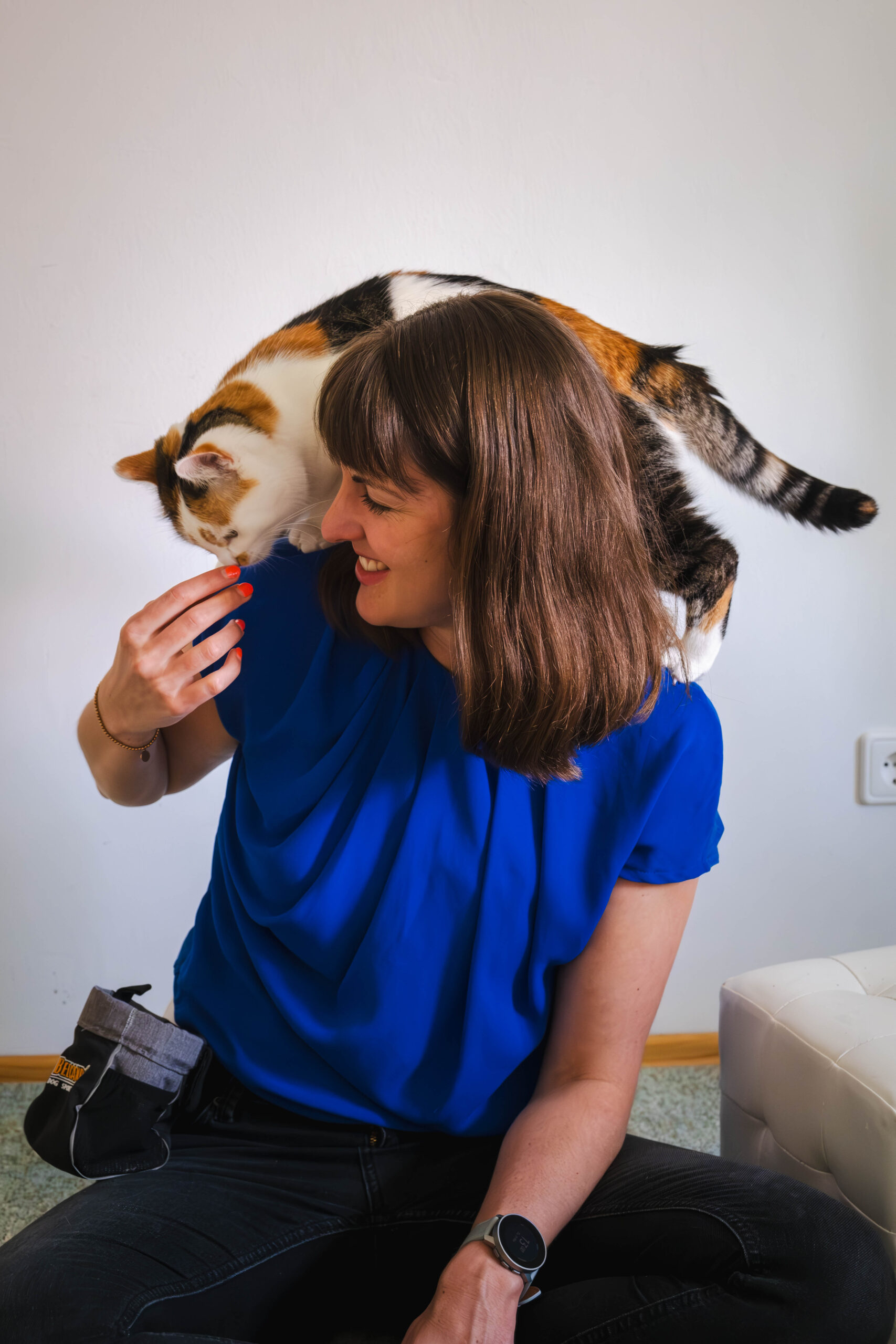 Train A Cat Schultersprung Leni Katzentraining