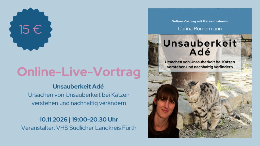 Online Live Vortrag Unsauberkeit bei Katzen